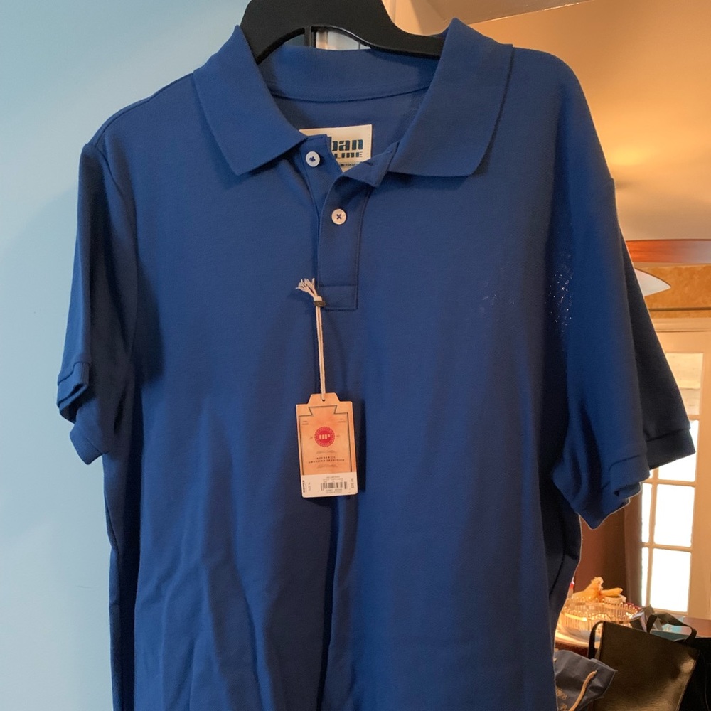 Plain Blue Polo Shirt - XL - Brand New